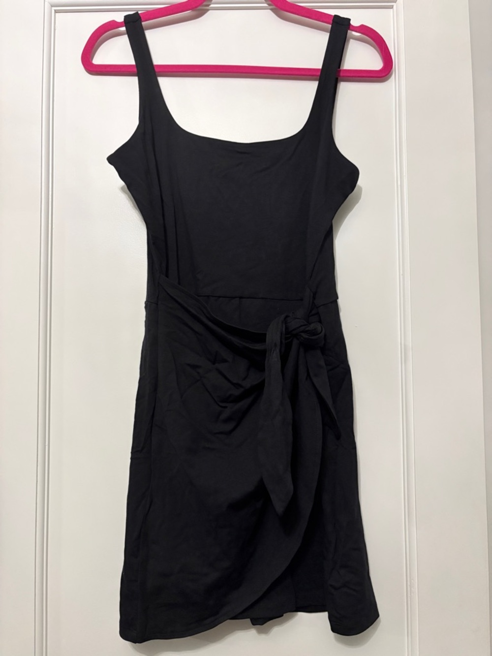 NWT LOFT Women's Black Tie-Waist Tank Dress